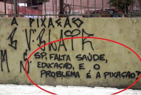 Pichação: Registro no Recife Antigo com pegada nordestina. em Boa Viagem